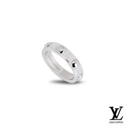 Louis Vuitton White Gold Empreinte Ring
