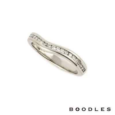 <p>Boodles Diamond Set Wedding Band in Platinum</p>
