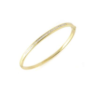 18k Yellow Gold Diamond Set Bangle