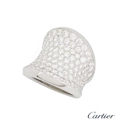 <p>Cartier Calice Diamond Set Ring H4045100</p>
