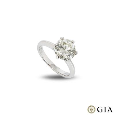 Round Brilliant Cut Diamond Ring 2.71ct N/VS1