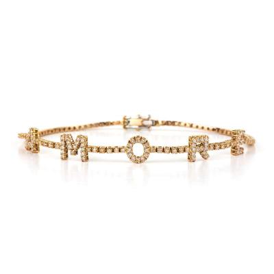 18k Rose Gold Diamond Amore Bracelet 0.82ct Total