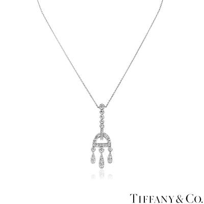 Tiffany & Co. Platinum Diamond Legacy Jazz Buckle Pendant 