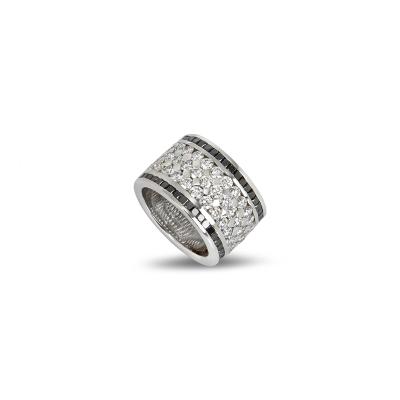 White Gold Black & White Diamond  Ring 1.40ct
