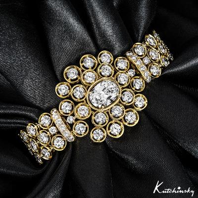 Kutchinsky Yellow Gold Diamond Bracelet 2.72ct E/SI1