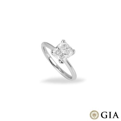Platinum Cushion Cut Diamond Ring 2.00ct I/SI1