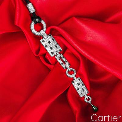 Cartier White Gold Diamond Panthere Necklace N3014700