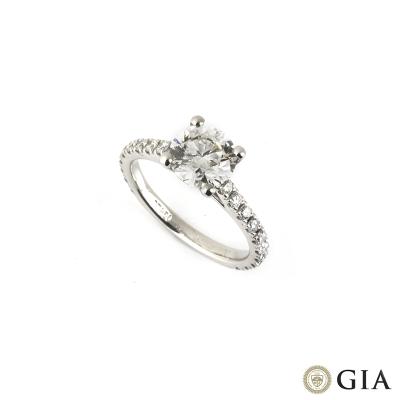Round Brilliant Cut Diamond Ring in Platinum 1.70ct G/VS1