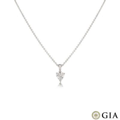  White Gold Heart Shaped Diamond Pendant 1.15ct G/SI1