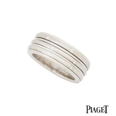 Piaget 18k White Gold Diamond Set Possession Ring G34P0453