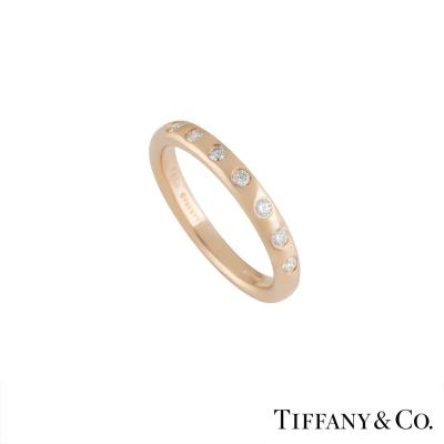 <p>Tiffany & Co 18k Rose Gold Elsa Peretti Stacking Ring</p>
