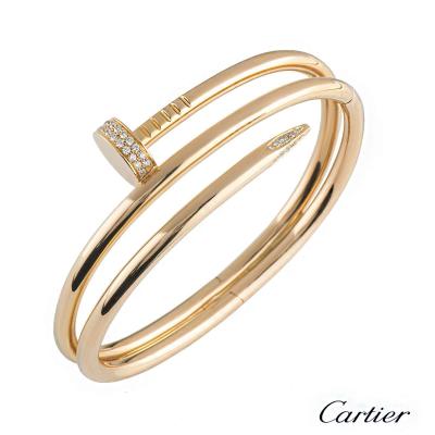 <p>Cartier Juste Un Clou Diamond Bracelet N6708417</p>
