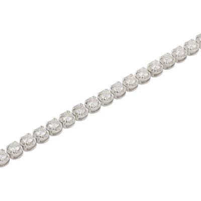 <p>18k White Gold Diamond Line Bracelet 2.71ct G-H/VS</p>
