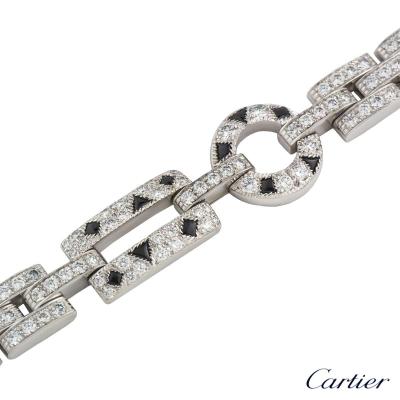 <p>Cartier Panthere de Cartier Diamond & Onyx Bracelet </p>
