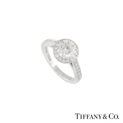 <p>Tiffany &amp; Co. Embrace Platinum Diamond Ring 1.48 D/VS2 XXX</p>
