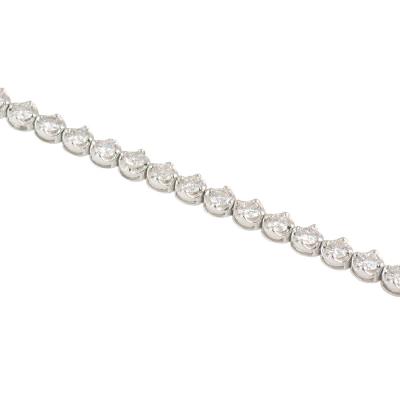 <p>White Gold Diamond Line Bracelet 3.73ct G-H/VS1</p>
