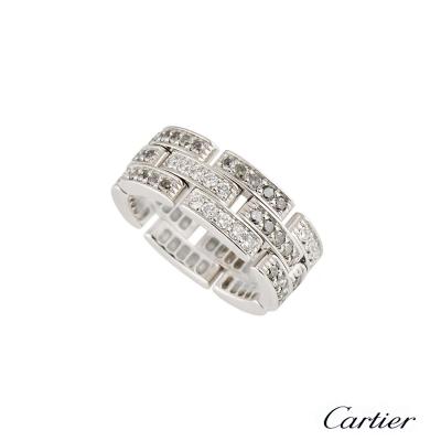 <p>Cartier Maillon Panthere Diamond Ring </p>
