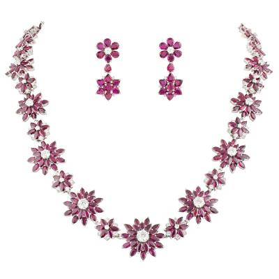 <p>Ruby and Diamond Jewellery Suite</p>
