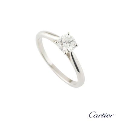 <p>Cartier Solitaire 1895 Diamond Ring 0.42ct F/VVS2</p>
