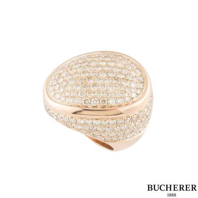 <p>Bucherer Rose Gold Diamond Dress Ring</p>
