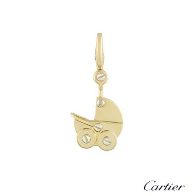 <p>Cartier Yellow Gold Pram Charm</p>
