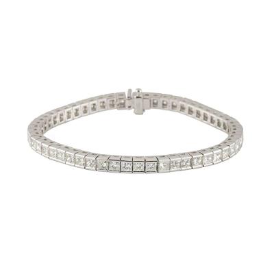 <p>White Gold Diamond Line Bracelet 10.47ct G-H/VS</p>
