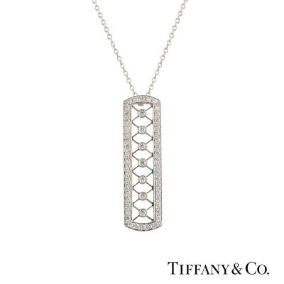 <p>Tiffany & Co. Platinum Diamond Pendant</p>
