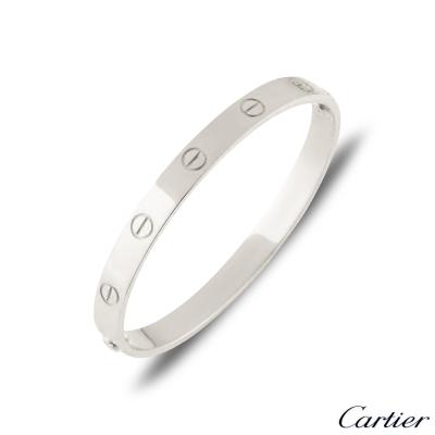 Cartier Platinum Plain Love Bracelet Size 18?
