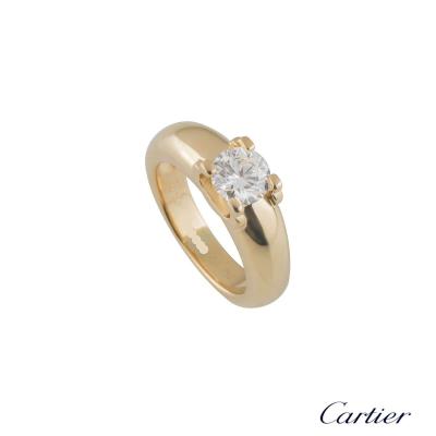 Cartier Yellow Gold Diamond Ring 1.01ct G/VVS2
