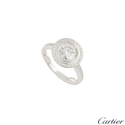 <p>Cartier D Amour Diamond Platinum Ring</p>
