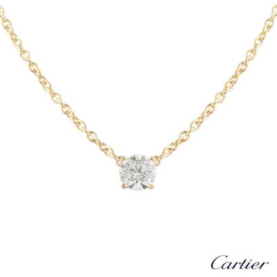 <p>Cartier 1895 Diamond Necklace 1.32ct G/VS1</p>
