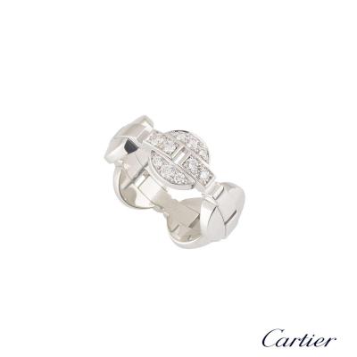 <p>Cartier White Gold Diamond Himalia Ring N4193253</p>
