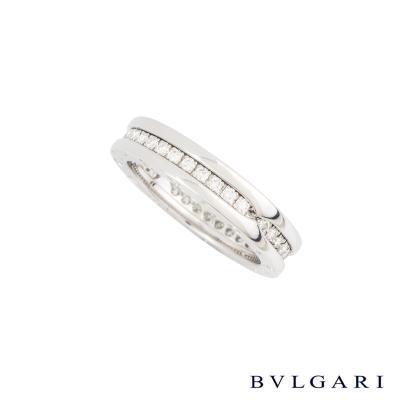 <p>Bvlgari White Gold Diamond Set B.Zero1 Ring AN850656</p>
