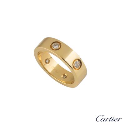 <p>Cartier?Yellow Gold Full Diamond Love Ring Size 53 B4025953</p>
