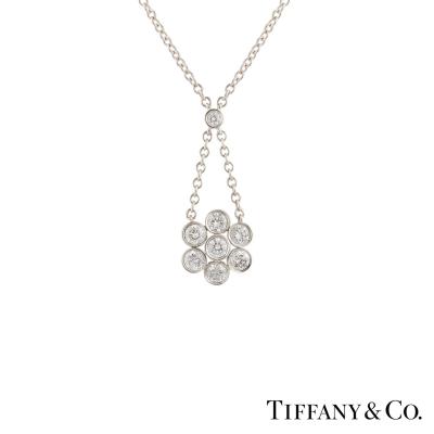 <p>Tiffany & Co. Diamond Platinum Enchant Pendant</p>
