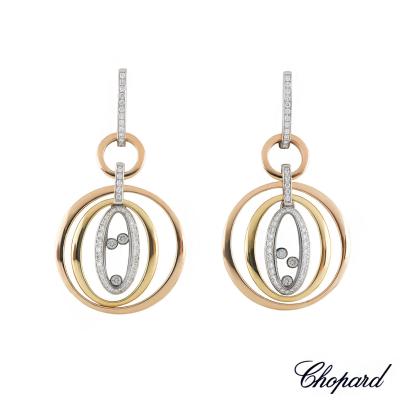 <p>Chopard Tri-Colour Happy Diamonds Earrings <a href=\"tel:849432-9001\">849432-9001</a></p>
