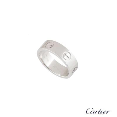 <p>Cartier White Gold Plain Love Ring?</p>

