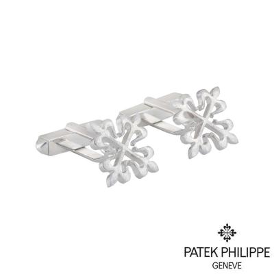 Patek Philippe White Gold Calatrava Cross Cufflinks