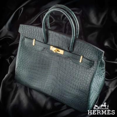  Hermés Porosus Crocodile 35cm Birkin Bag