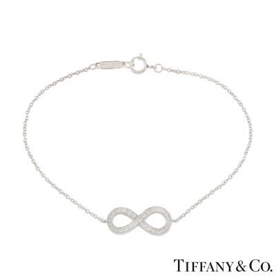 Tiffany & Co. Platinum Diamond Infinity Bracelet