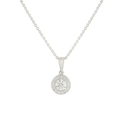 White Gold Diamond Pendant 0.56ct G-H/VS