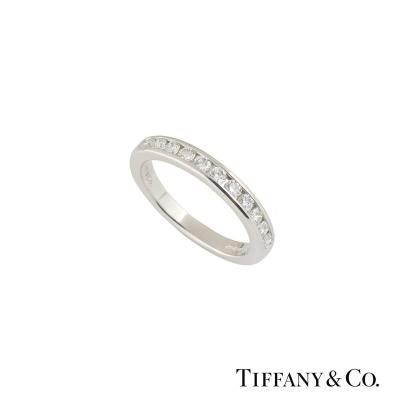 Tiffany & Co. Platinum Diamond Wedding Band 0.33ct 