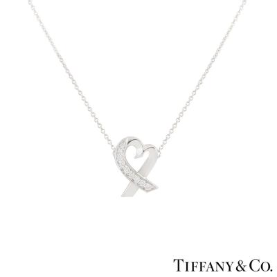 Tiffany & Co. White Gold Paloma Picasso Diamond Pendant 
