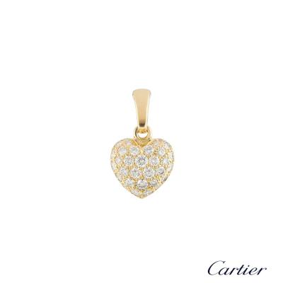 Cartier Yellow Gold Diamond Charm Pendant 