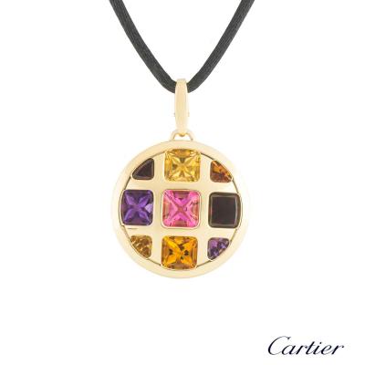 Cartier Yellow Gold Multi-Gemstone Pasha Necklace B3020200