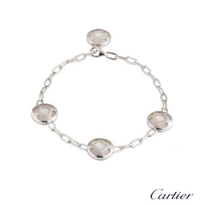 Cartier White Gold Mother of Pearl Pasha Bracelet