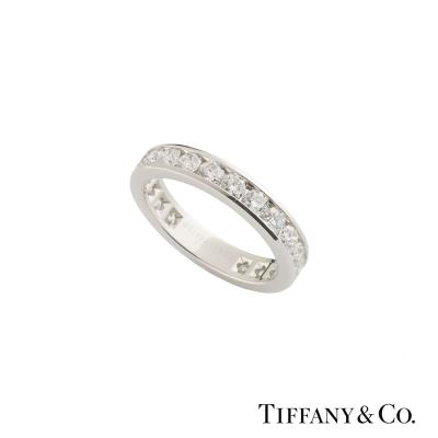 Tiffany & Co. Platinum Diamond Wedding Band 1.98ct G-H/VS2