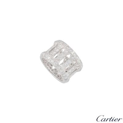 Cartier White Gold Diamond Dress Ring 