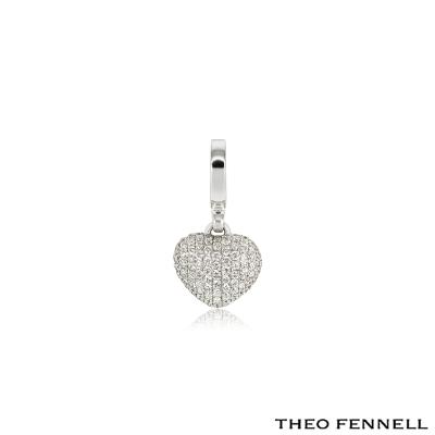 Theo Fennell White Gold Diamond Heart Charm