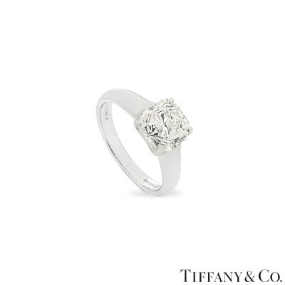 Tiffany & Co. Platinum Diamond Lucida Ring 2.50ct F/VS2